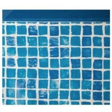 Liner de piscine ovale en mosaïque GRE Piscines 915x470x132 cm