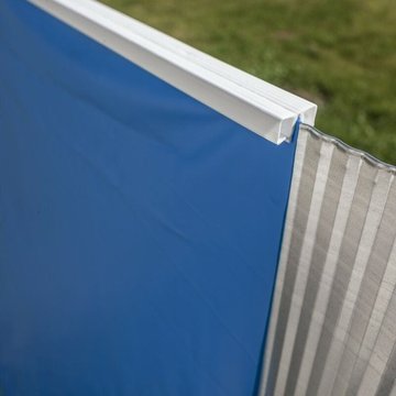 Liner bleu GRE Piscines pour piscine ovale 800x400 cm H150