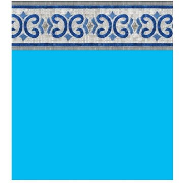 Liner Piscine 75/100 Bleu foncé frise Oxford 5.50 x 3.70m H1.20m Piscineo.com