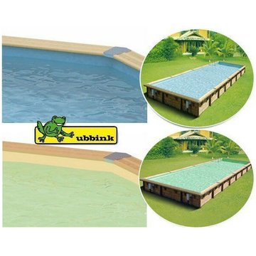 Liner sable ou bleu pour piscine allongée Ubbink - Couleur liner : Gris - Dimensions piscine : Rectangulaire 450 x 250 x 140 cm