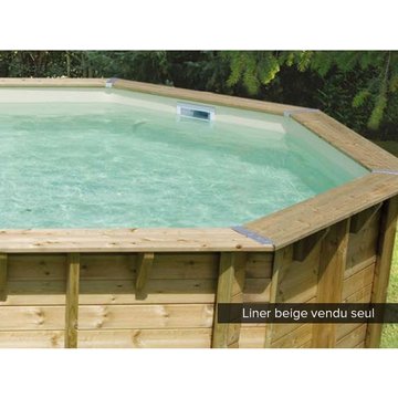 Liner seul Beige pour piscine bois Océa 8,60 x 4,70 x 1,30 m Ubbink Beige