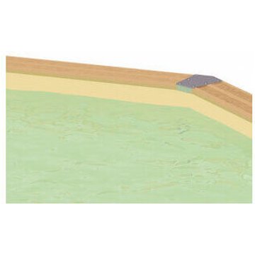 Liner piscine Ubbink Azura 400 x 610 cm x H.120 cm - Beige