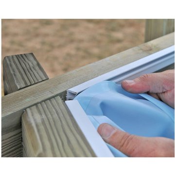 Liner bleu pour piscines hors-sol carrées GRE Piscines 225x225 cm