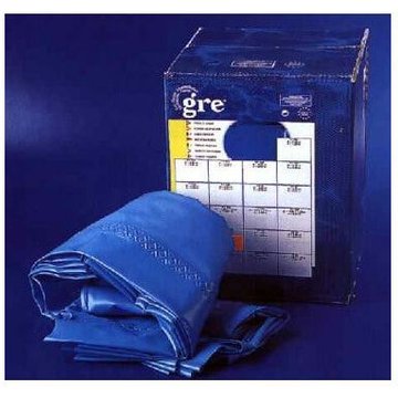 GRE Piscines Liner Overlap bleu clair pour piscine ronde 350 x 120 cm