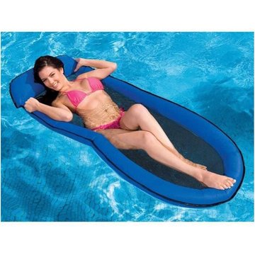 Matelas gonflable piscine Intex semi-immergé maille - 178 x 84 cm - Jaune