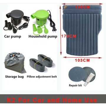 Lit gonflable pour voiture suv, matelas gonflable en tissu floqué, pour la maison,K2