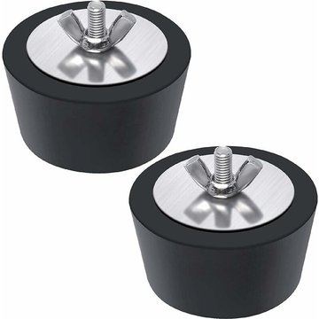 Lot de 2 bouchons d'hibernation pour piscine en caoutchouc résistant avec vis en acier inoxydable