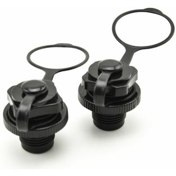 Qersta - Lot de 2 gonfleurs Valve d'air de rechange Gonfleur à vis Valve Boston Valve de rechange Air Valve Valve Adaptateur Couverture Kayak