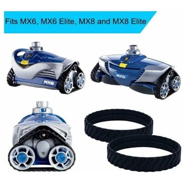 Monly - Lot de 2 rails de ceinture de piscine pour Zodiac MX8 Mx6 Pneus de nettoyage de piscine