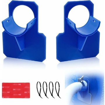 Lot de 2 Supports de tuyau de piscine WAHAISON, adaptateur pour piscine, accessoires piscine bleus, pour tuyaux de piscine de 38 mm