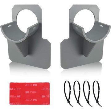 Lot de 2 Supports de tuyau WAHAISON pour piscine, adaptateur pour piscine, accessoires gris, pour tuyaux de piscine de 38 mm (Gris)