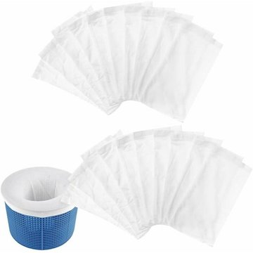 Lot de 20 paires de chaussettes SWYEOOT pour skimmer de piscine en nylon - Super fine - Pour filtrer l'huile de feuille, le pollen, les insectes, la piscine