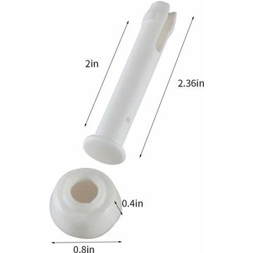 Kinarito - Lot de 24 épingles en plastique pour joints de piscine en caoutchouc - Pièces de rechange pour piscine - Accessoires de piscine Capuchon