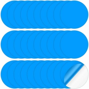 Lot de 30 patchs de réparation autocollants TUMALAGIA pour piscine en PVC - Kit de réparation pour piscine - Autocollants de réparation sous l'eau - Ronds