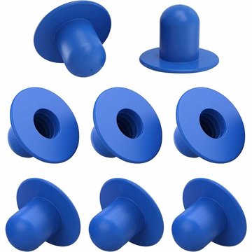Lot de 8 bouchons de rechange YEURIé pour piscine - Version mise à jour - Pour fond de piscine - En plastique - Avec trous - Compatible avec les piscines