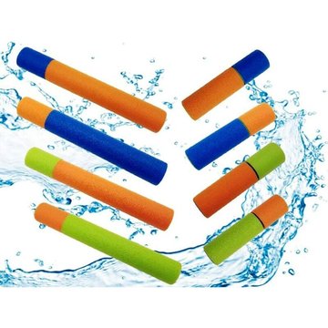 Lot de 8 pistolets à eau en mousse pour enfants 33 cm 15 cm couleur pistolet à eau mousse enfants été jouet pistolet à eau