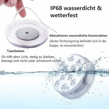 Lot de magnétiqueset éclairage de piscine entièrement étanche IP68 avepour fêtes sous l'eau