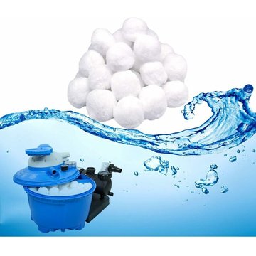 Boules de Filtre,Balles Filtrantes 700g Peut Remplacer 25 kg Sable Filtrant Sable de Quartz,Média Filtre à Fibres Utilisées dans Les Piscines,