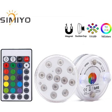 Lumière LED Submersible Seenlin, Imperméable avec Éclairage de Piscine Décoration pour Vase, Base, Piscine, Aquarium