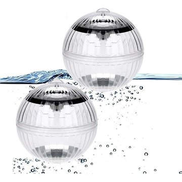Flyme - Lumiere Piscine Flottante, Lumière de Piscine Solaire, 2 Flottant Eclairage led Automatique rgb Changement Étanche Boule Lampe Solaire