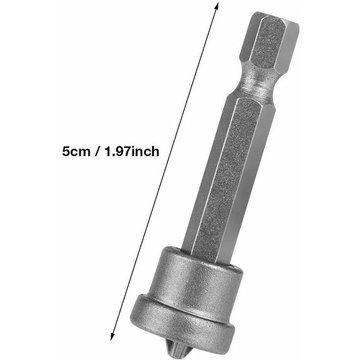 10pcs GGNRALNY 50mm PH2 Tige hexagonale magnétique Embouts de Tournevis pour cloison sèche Placoplatre Localisation Piscine