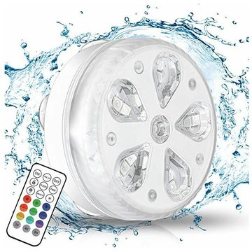 Betterlife - Lumière Sous-marine Led Lumière led Submersible avec rf Télécommande,16 led Lumineux avec Aimant et Ventouse Étanche IP65 Sous l'eau