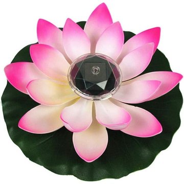 Enlenk - Lumière de Lotus, décoration de Bassin Flottant Solaire Fleur de Lotus led changeant de Couleur de Fleurs Nuit Lampe de lumière pour Pool