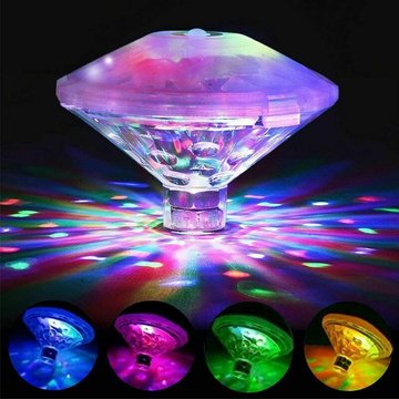 Lumière de piscine flottante colorée TUMALAGIA, lumière submersible à LED IP68, lumière sous-marine à LED avec 7 modes pour salle de bain, piscine, spa