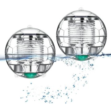 Briday - Lumière de piscine flottante solaire avec changement de couleur étanche pour piscine de jardin abs, 2 pièces