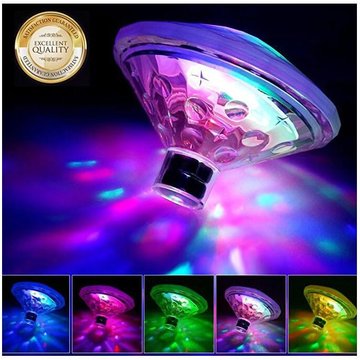 Lumière de piscine YOYO, lumière LED submersible IP68 7 modes, pour salle de bain, piscine, spa, plongée, couleur de la lumière (1pc)