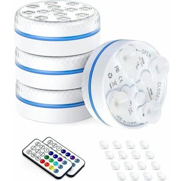 Lumière LED Submersible, Projecteur Piscine Étanche Sous-Marines Multi-couleur avec Télécommande, Eclairage piscine hors sol, Pour Aquarium, Piscine,