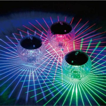 Lumière Solaire Flottante TUMALAGIA, Boule Magique à Changement de Couleur pour Piscine (1 pcs)