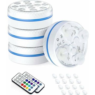 Lumière submersible led, projecteur sous-marin multicolore étanche avec télécommande lumières de piscine hors sol pour aquarium piscine décoration de