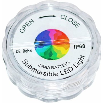 Lumières led submersibles avec 16 couleurs télécommande à piles coloré piscine sous-marine led veilleuse lampe étanche pour bain à remous étang