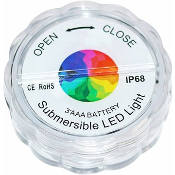 Lling - Lumières led submersibles avec 16 couleurs télécommande à piles coloré piscine sous-marine led veilleuse lampe étanche pour bain à remous