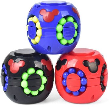 Magic Rainbow Puzzle Fidget Rubrique Brain Game Ball | Jouets anti-stress (3 pièces, couleurs aléatoires)