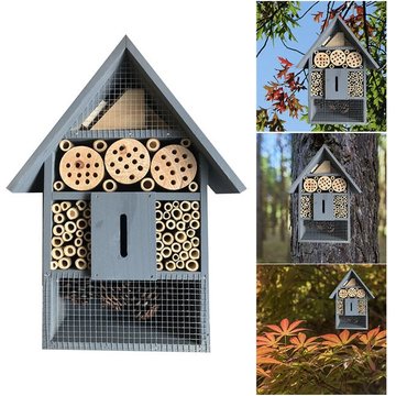 Maison d&39insecte en bois naturel, abri de jardin pour toutes les créatures SCVD889,1,France