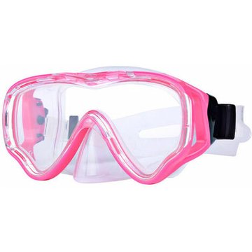 Hklffja - Masque de plongée Snorkeling Gear Goggles Lunettes de natation avec masque de nez (rouge)
