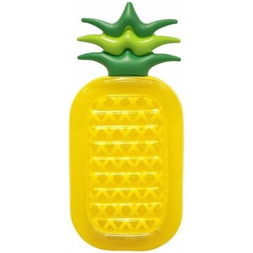 Matelas bouée gonflable piscine WAHAISON Ananas Jaune et Vert PVC 180x90x20cm