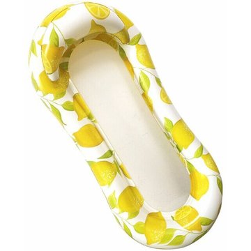 Matelas gonflable de piscine chaise longue flottante en maille de citron gonflable approvisionnement en eau extérieur hamac en maille de citron