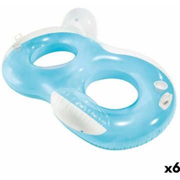 Matelas Gonflable Intex Piscine Double Numéro 8 Ø 44 cm 198 x 117 cm (6 Unités)