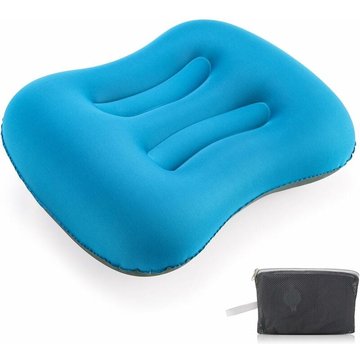 Matelas Gonflable Ultra-léger WAHAISON, Nattes de Plage imperméables pour Piscine et Activités de Plein Air 4730CM (Coussin carré en TPU Bleu Saphir)