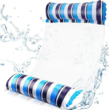 Almi - Matelas Piscine Hamac Gonflable 4-en-1 120*70cm,Multi Usage Flottantes Hamac,Flottant Inclinable Hamac d'eau Flotteur Bouée Piscine,Chaise