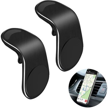 Support de voiture magnétique pour téléphone (lot de 2), support de voiture magnétique universel pour téléphone de 3,5 à 7 pouces