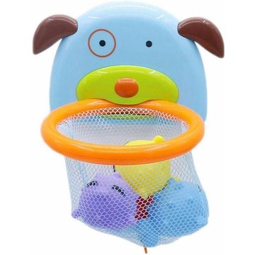 TUMALAGIA Mini Salle de Bain Basketball pour Piscine, Jouet de Bain avec Balle de Tir, Jeu Jouet Bébé, Panier avec Ventouse, Filet et Jouets Flottants