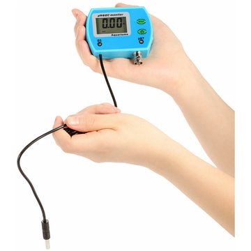 Mini testeur professionnel TUMALAGIA de qualité de l'eau 2 en 1 multi-paramètres pour piscine : moniteur de qualité de l'eau pH/EC, acidomètre en ligne et analyseur de qualité