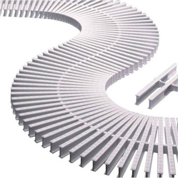 Module de 45 grilles pour courbes, Mesures 1 mètre, hauteur 22 mm, largeur 195 mm, piscine Suinga