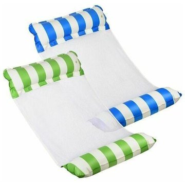 Multi Usage Floattant Hamac Gonflable de Piscineble, Deux Pièces 4 en 1 Flottant de Inclinable Flotteur Hamac, Hamac d'eau Gonflable pour Piscine,