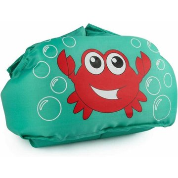 Qersta - Natation flottabilité manches d'eau gilet de sauvetage pour enfants boucles de bras motif de crabe de dessin animé