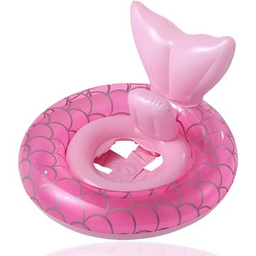 Lifcausal - New Mermaid Baby Swimming Pool Flotteurs 6-48 Mois, Anneau de Bain Gonflable avec Siège et Poignée pour Bébés Tout-Petits Infant Training